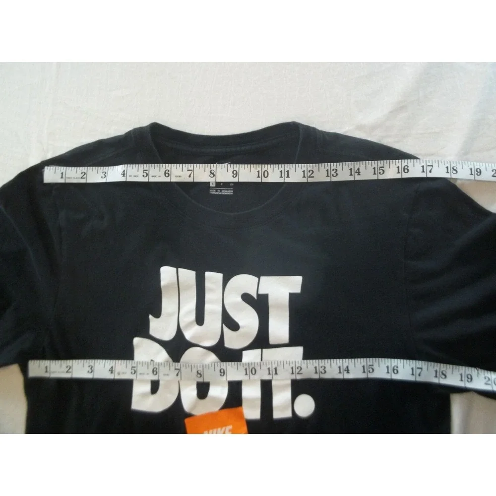Nike The Nike Tee Shirt Mens S Black Just Do It Big Graphic Short Sleeve Classic